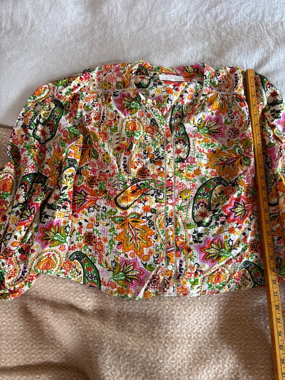 Ba&sh L size 3 silky colorful blouse